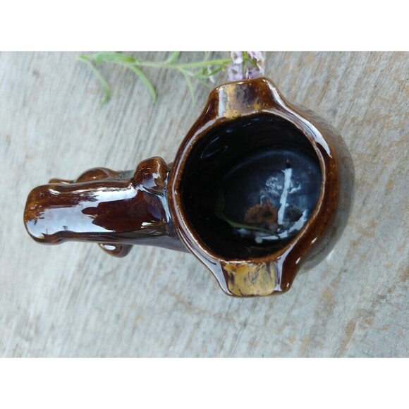 Vintage Ceramic Elephant Ashtray // Pipe Holder - Picture 4 of 10